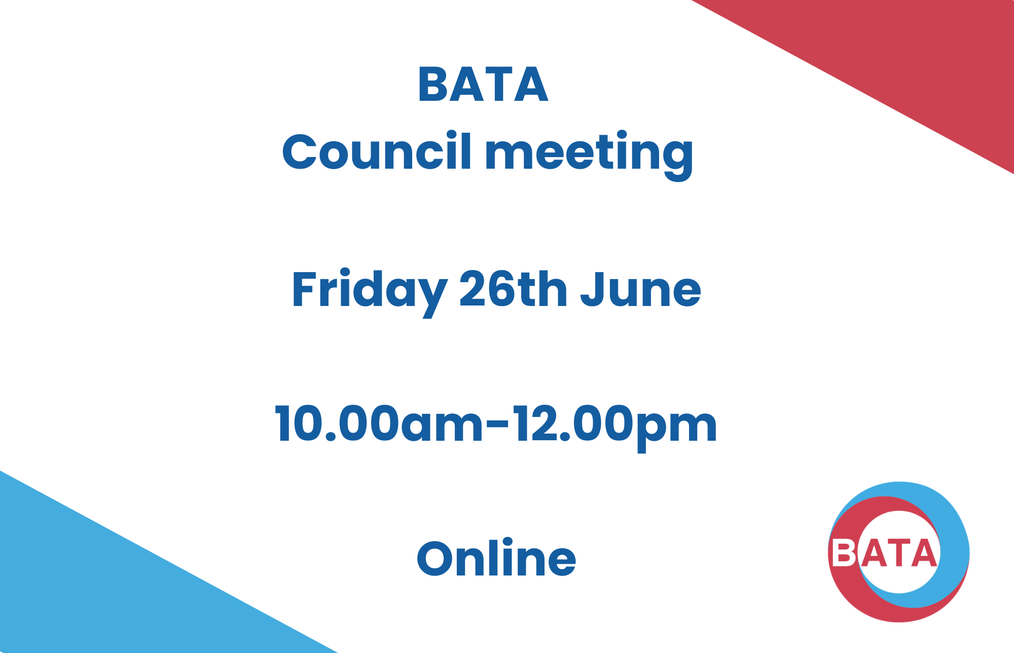 BATA Council Meeting 