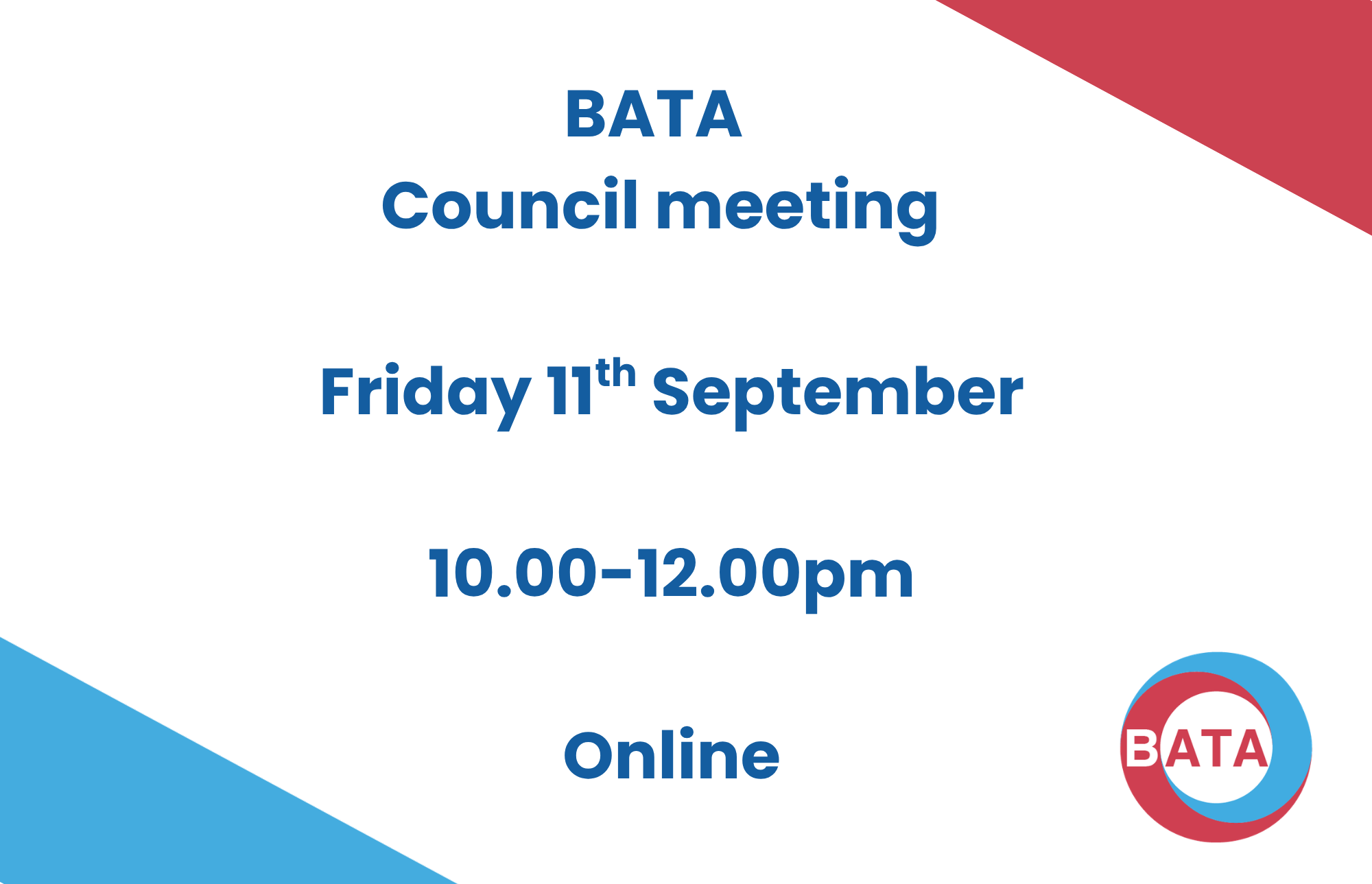 BATA Council Meeting 