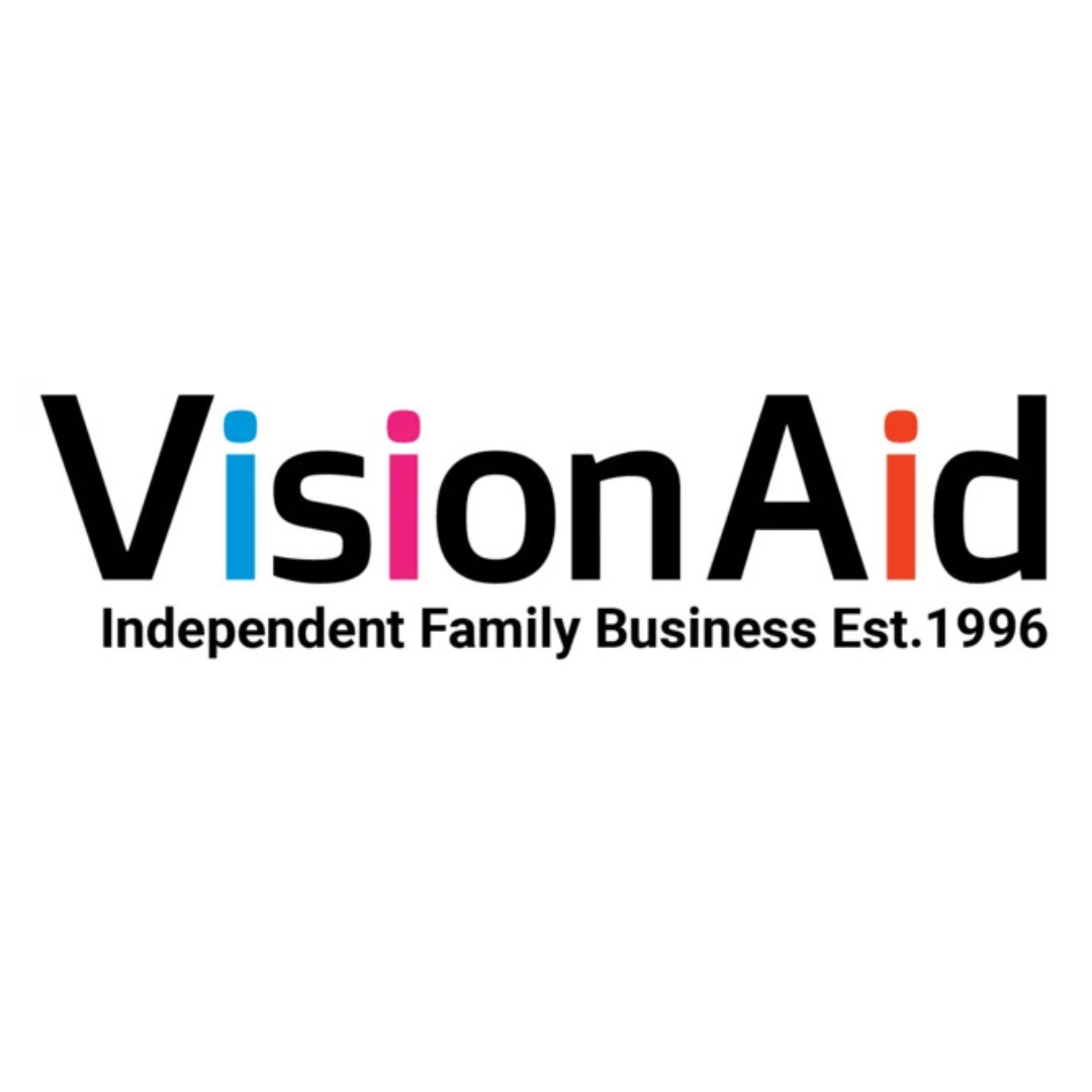 VisionAid logo - Reads Vision Aid, Independent Family Business Est. 1996