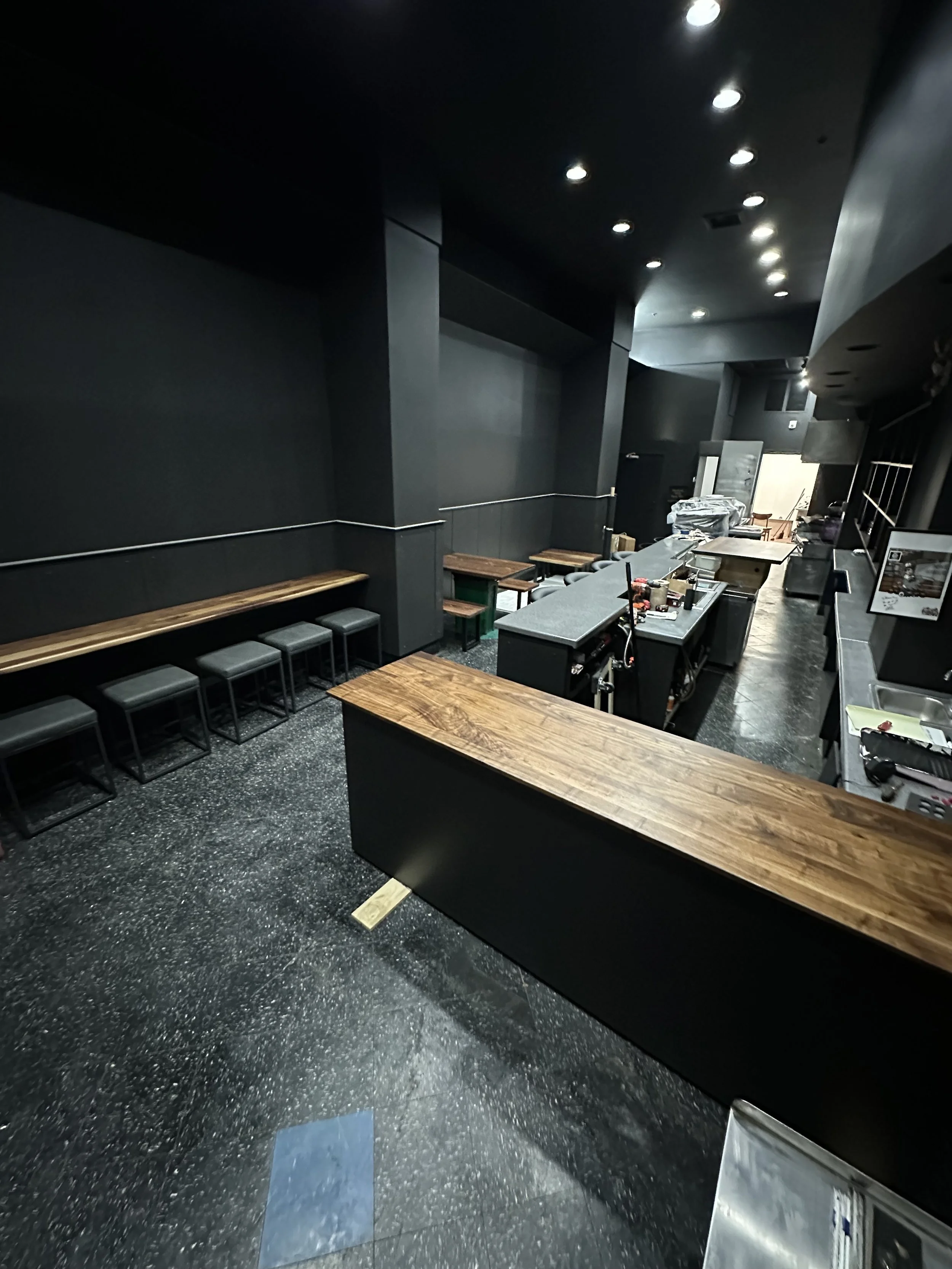 Pleasure Burger Tables and Counter Tops