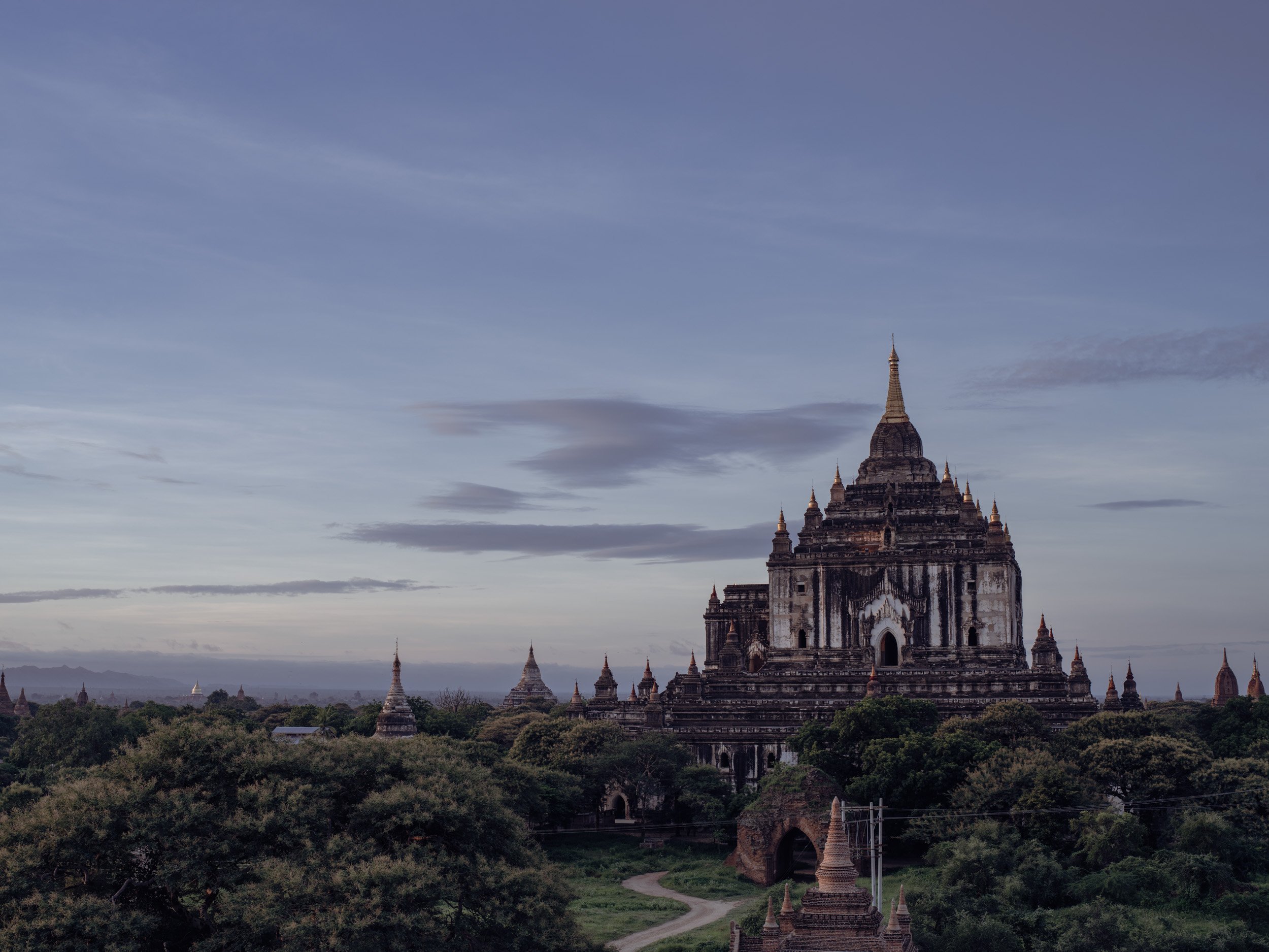 Thatbyinnyu Temple or "the Omniscient", built in the 12th century.
Bagan, Myanmar - 2015
