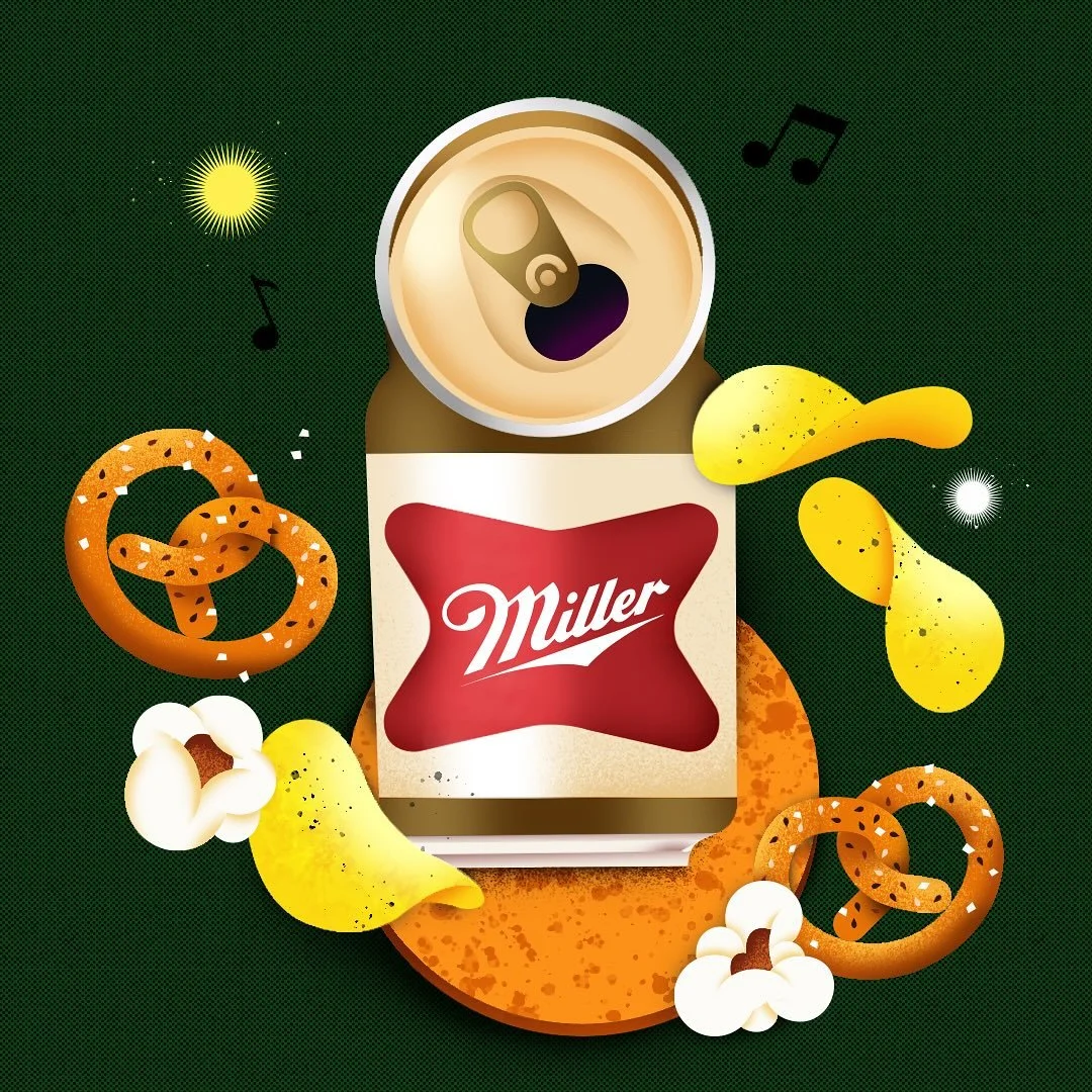 Perfect weather for crispy snacks &amp; cold beer 🍻 🥨 
&bull;
&bull;
#12monthsofflavor #crispy #beer #foodillustration #happyhour #oktoberfest #illustrator #illustration #foodie #pretzels #beerbeerbeer #vector #digitalillustration #colorfulart #tex
