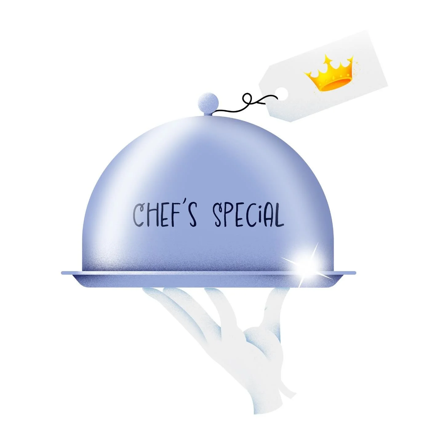 Not on the menu&hellip; yet 👀 👑 something special is cooking!
&bull;
&bull;
#foodillustration #digitalillustration #graphicdesign #illustrationoftheday #vector