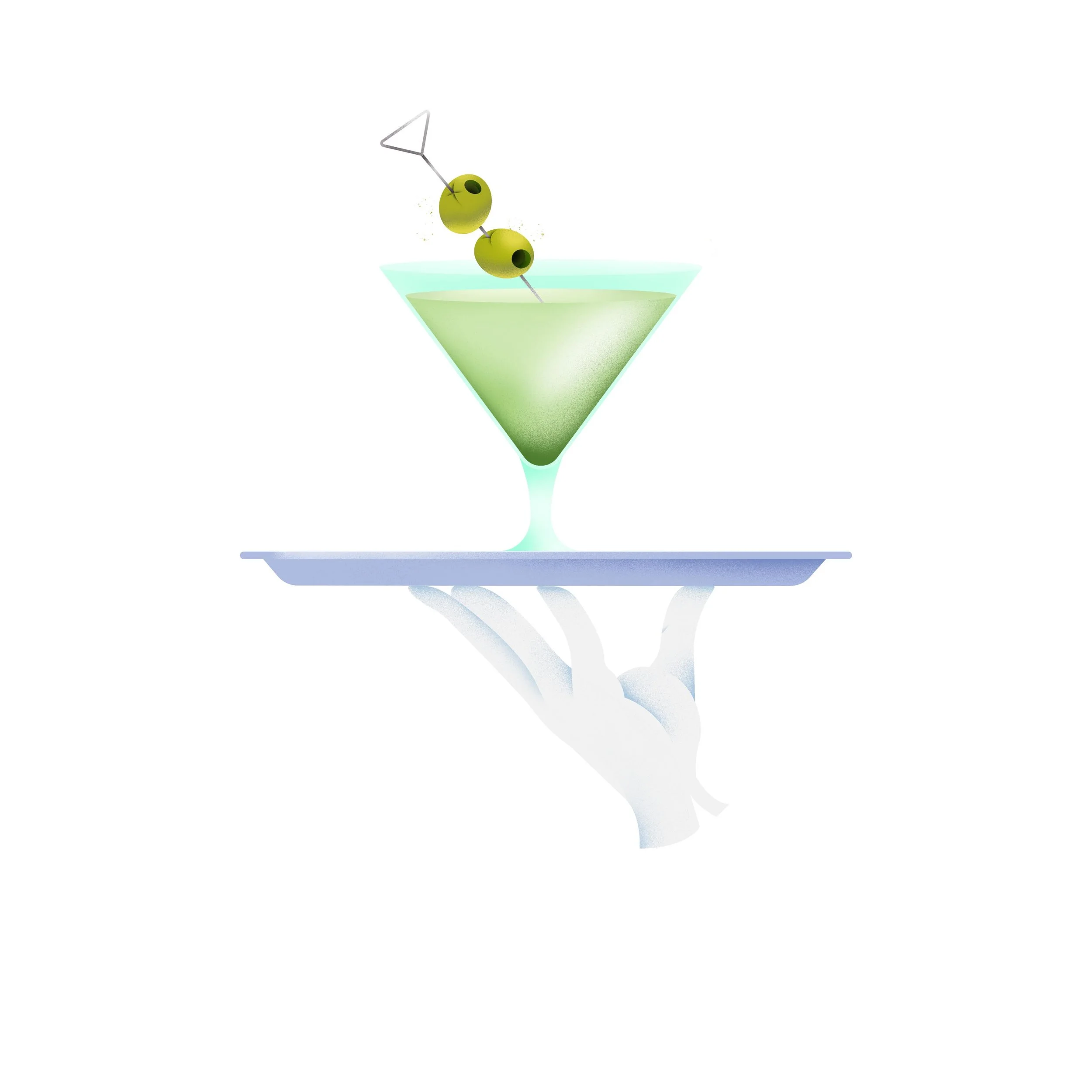 Is it Friday yet?🍸 ✨ 
&bull;
&bull;
#martini #illustration #illustrationoftheday #foodillustration #cocktail
