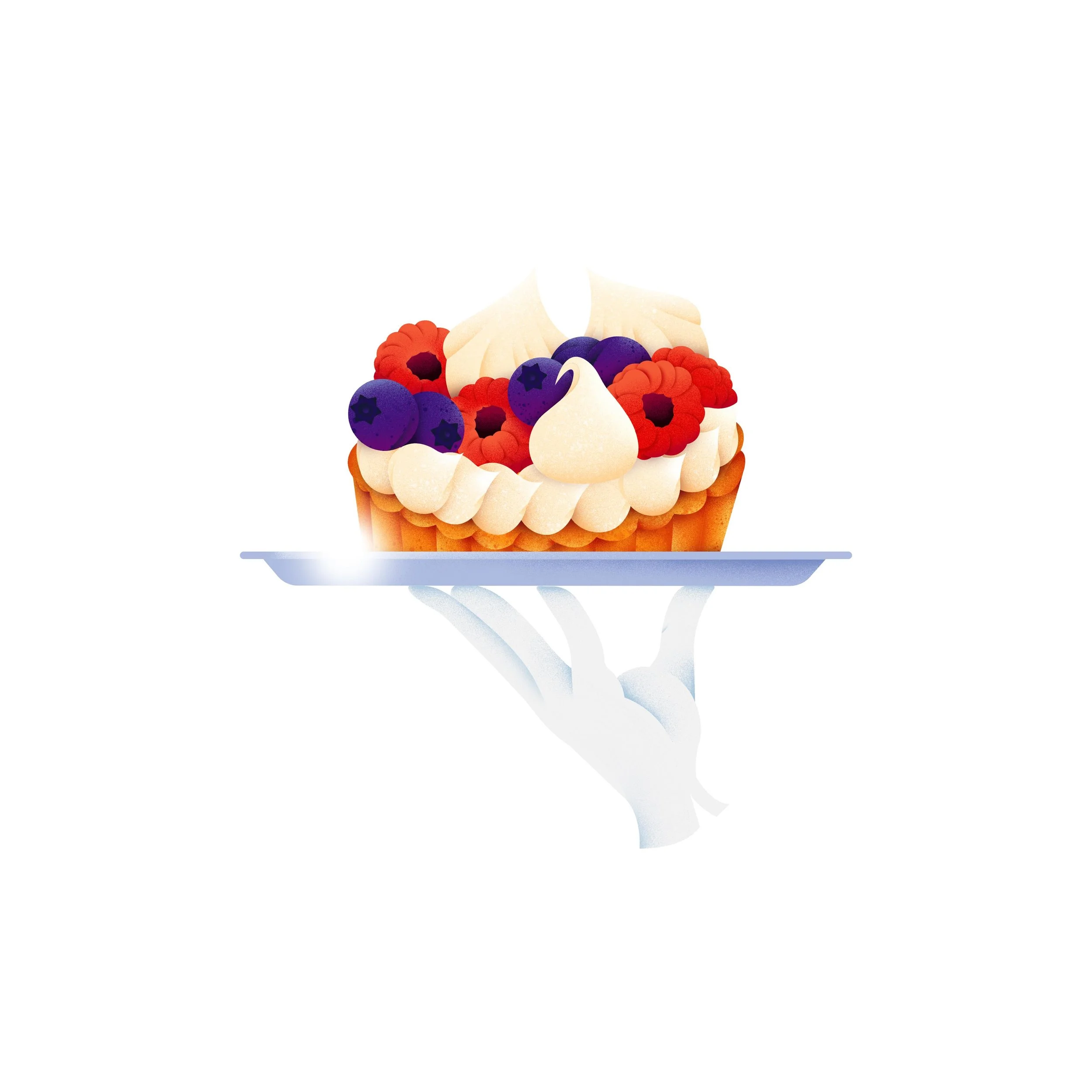 Joyeux 14 juillet ✨ 🇫🇷
&bull;
&bull;
#14juillet #frenchpastry #foodillustrator #digitalillustrion #foodart