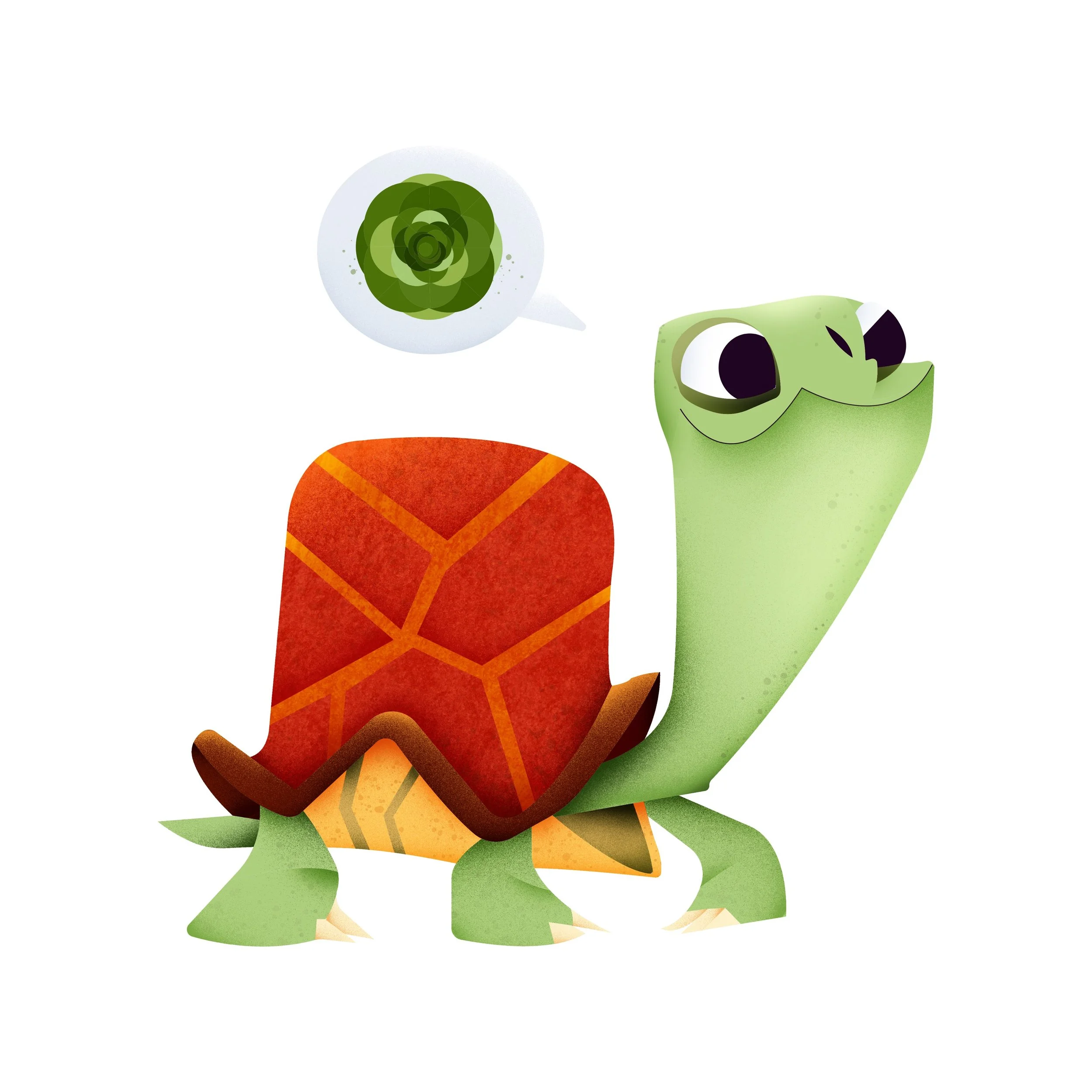 Slow days are the best days 🐢💚
&bull;
&bull;
#digitalillustration #illustrationoftheday #turtle #editorialillustration #colorfulillustration