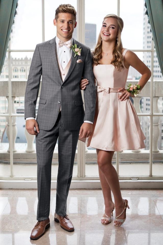 Grey Plaid Hamilton Suit — Baley's Tuxedos