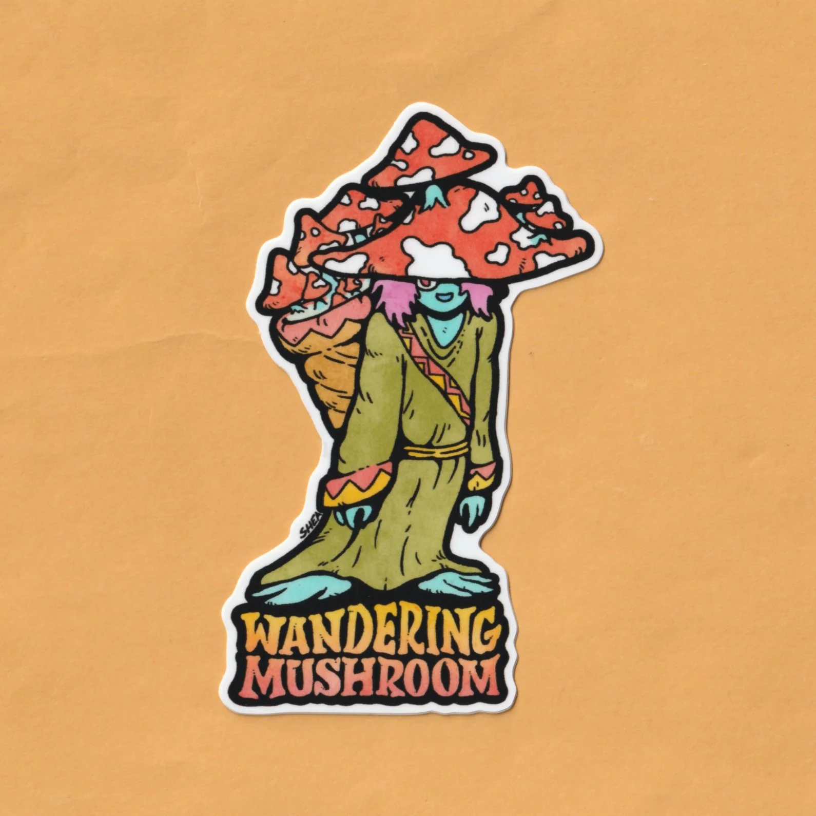 Wandering Mushroom Sticker.jpeg (Copy) (Copy)