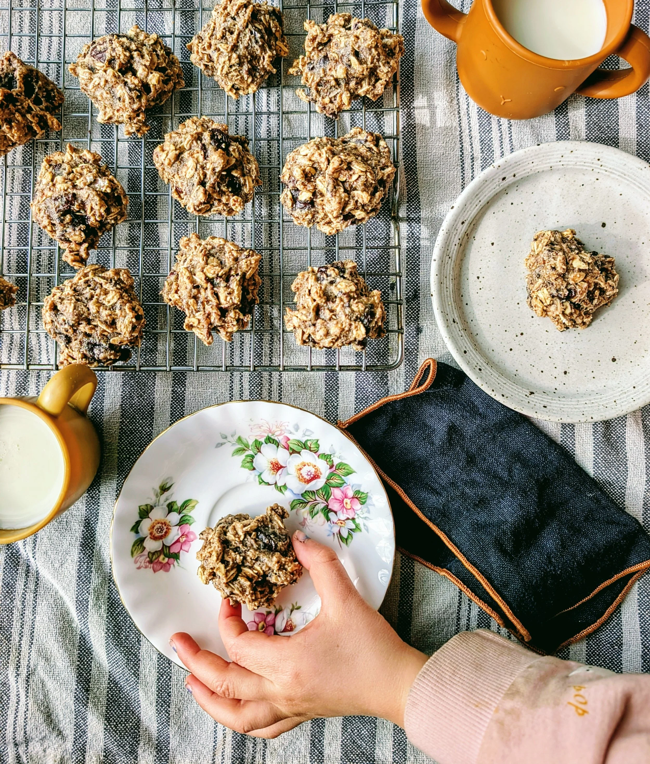 Chunky Monkey Banana Cookies (Gluten-Free + Breakfast Friendly)