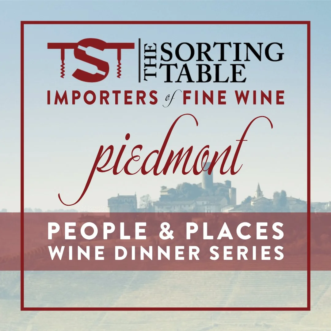 People &amp; Places Wine Dinner Series: Cesar Basurto of The Sorting Table - Adventures in Piedmont