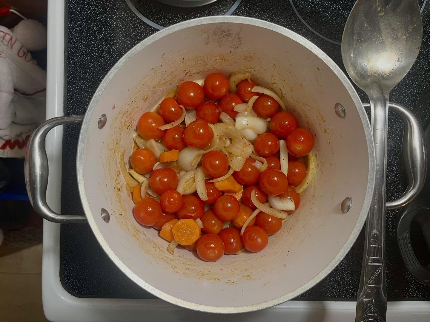 It&rsquo;s what&rsquo;s cooking Wednesday!

I&rsquo;m still not well, so there isn&rsquo;t much cooking today. Here&rsquo;s a photo from yesterday, when I made my family a recipe heavily inspired by Hannah-Beth Kusler&rsquo;s e-newsletter recipe for 