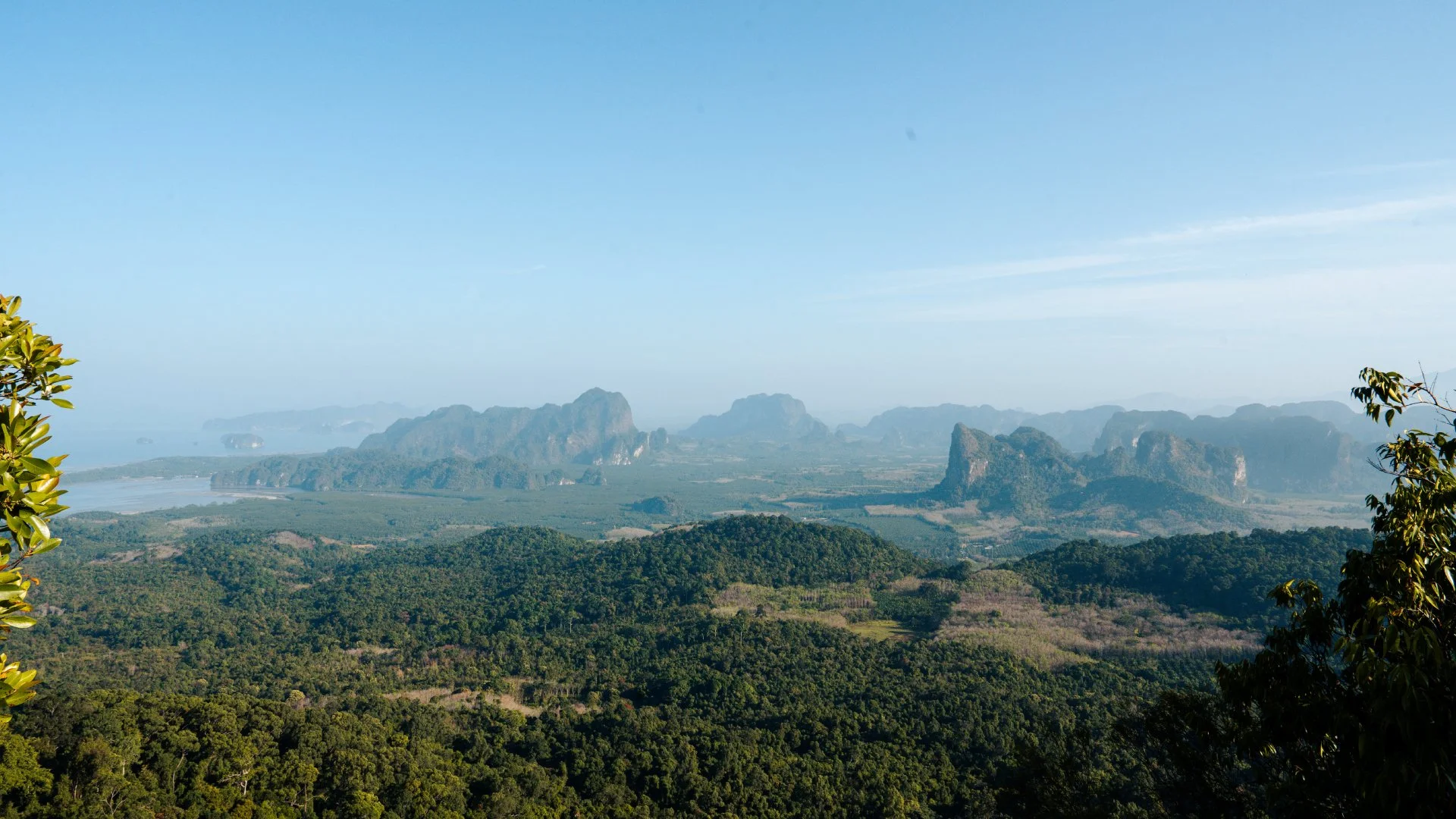 Lookout point before reaching the summit at Khao Nong Nak.