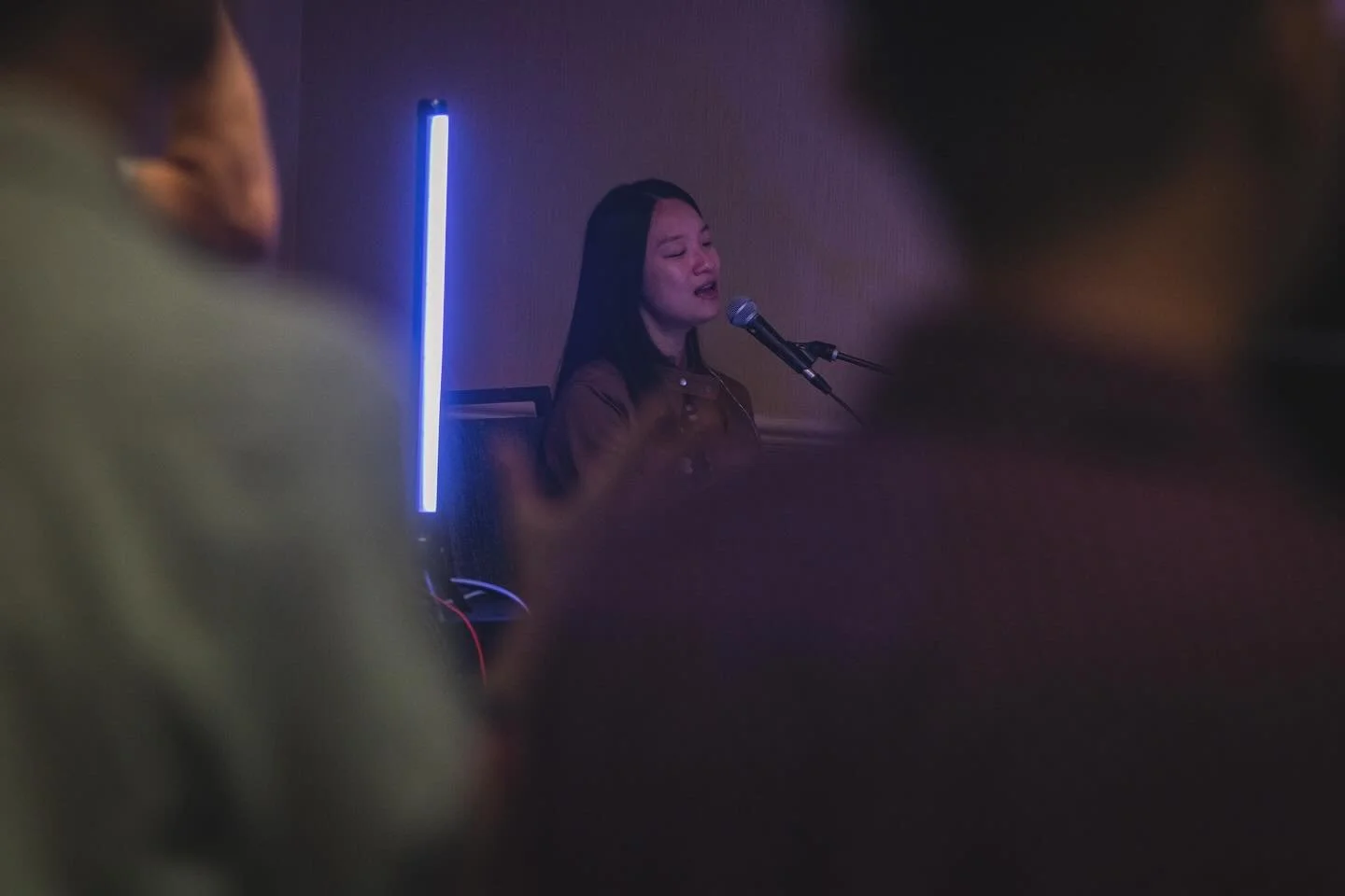 A glimpse from last Sunday 💜 Just like Pastor Paula shared, God can only mold a tender heart, let&rsquo;s keep ours soft before Him.