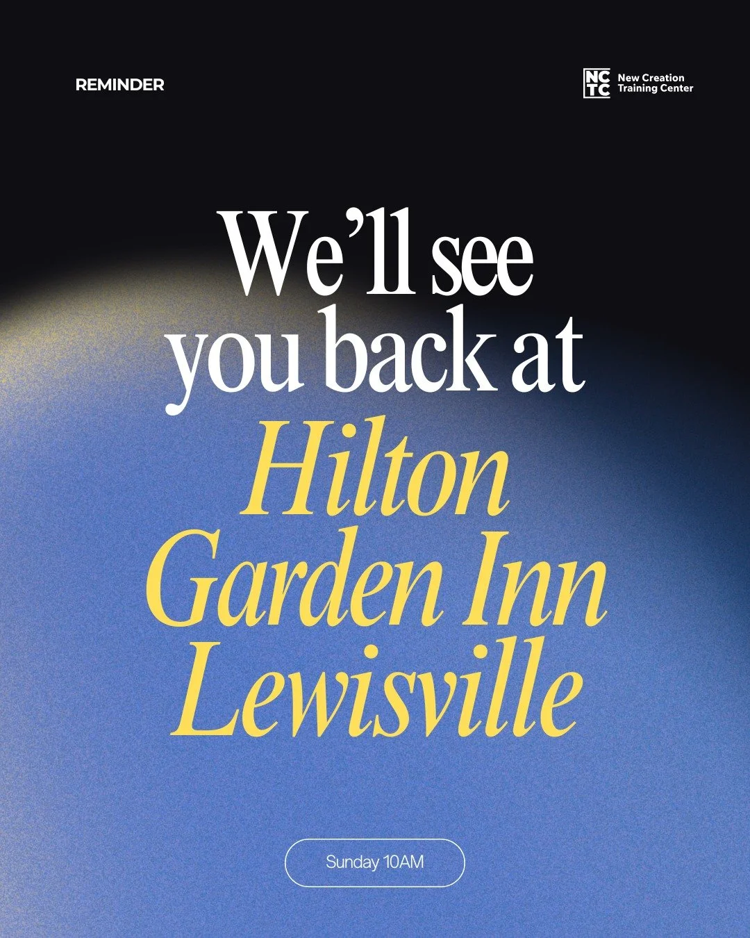This is a friendly reminder that we will gather tomorrow at 10AM back at Hilton Garden Inn in Lewisville TX

Address: 785 State Hwy 121, Lewisville, TX 75067

#church #churchdallas #dfw #dallas #Jesus