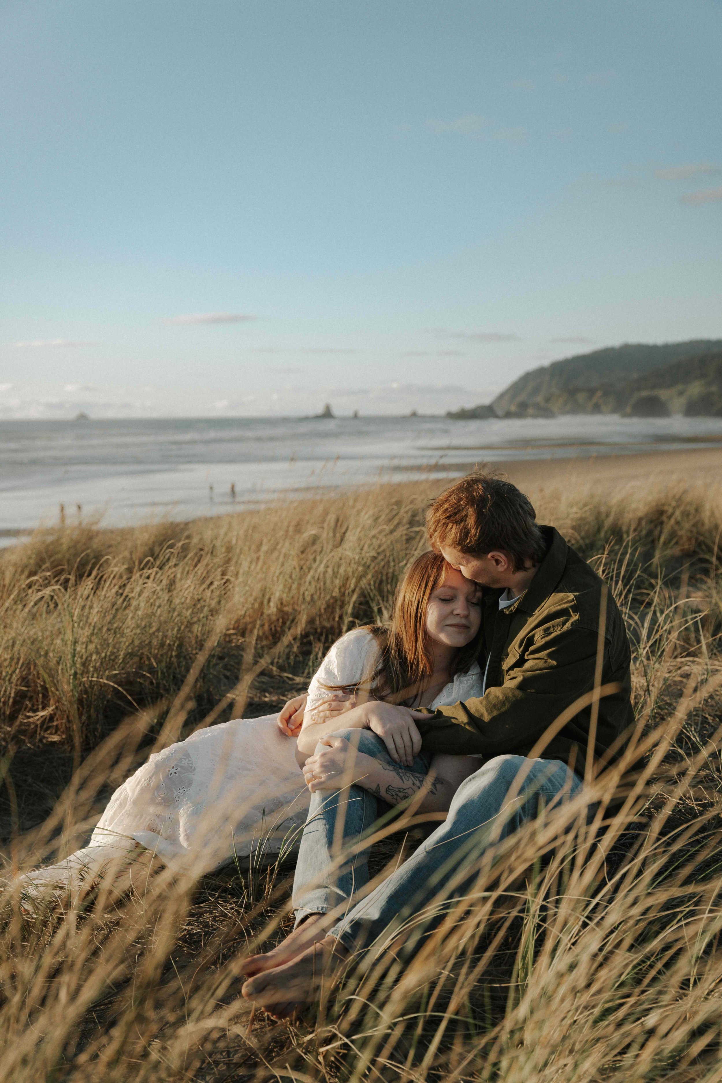 Engagement photograph taken by PNW engagement photographer Oregon Portland cannon beach