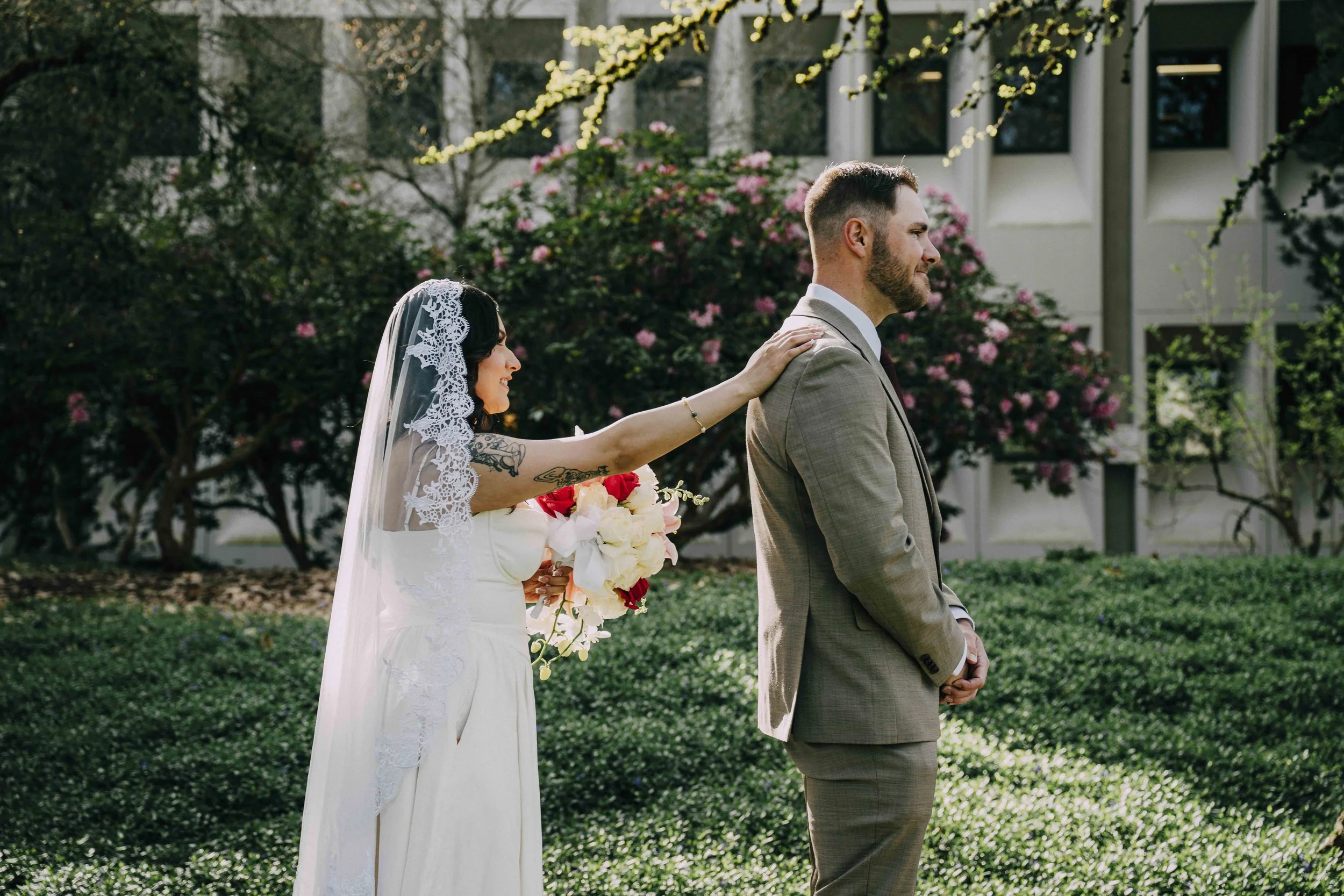 First look elopement photography Portland