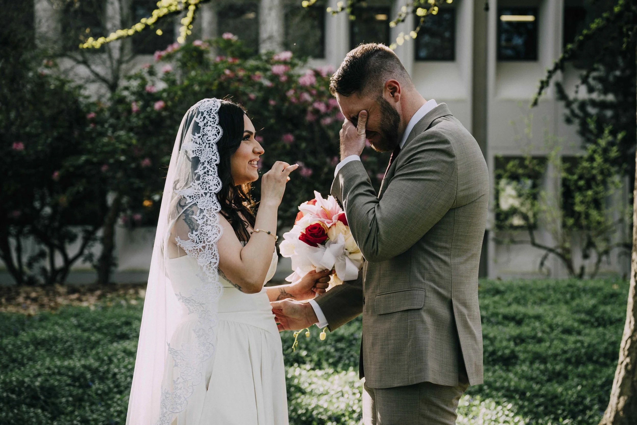 First look elopement photography Portland