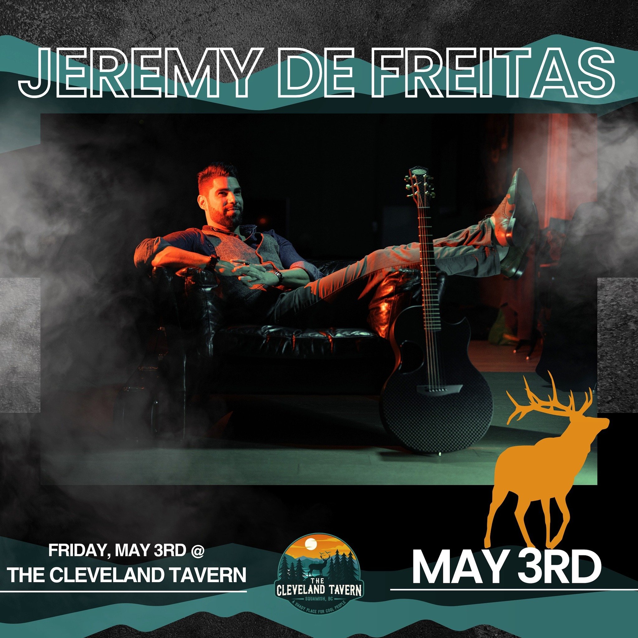 Join us on Friday, May 3rd for a lively night with our friend @jdplaysmusic 🔥 Music starts at 8pm!!