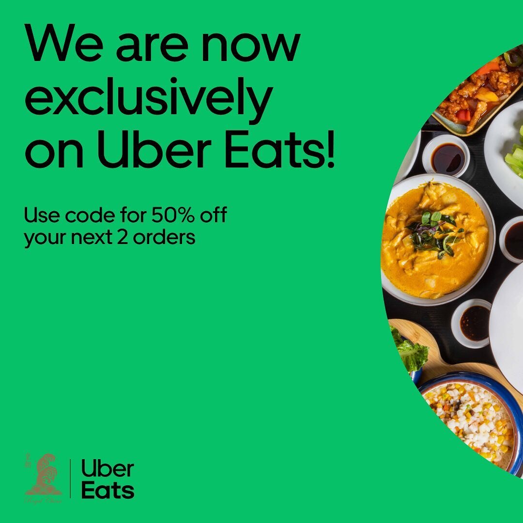 Royal China is pleased to announce our EXCLUSIVE partnership with @ubereats_uk ! Order via app now and enjoy 50% off your next 2 orders using code 50RC50 before 9th October 🤩 

#royalchina #chinesefood #cantonesefood #ubereats #ubereatspromocode #ub