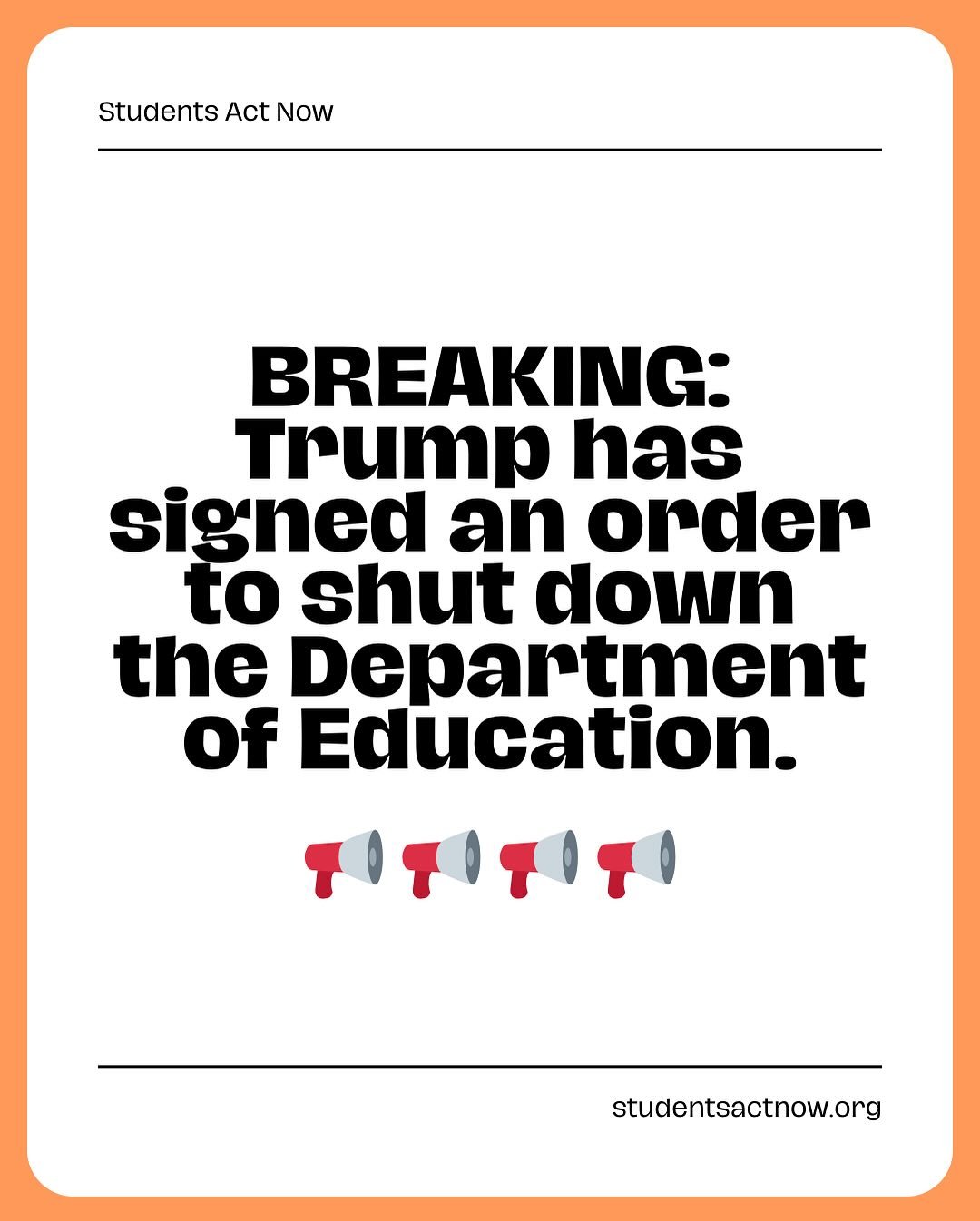 This move isn&rsquo;t about making schools better. It&rsquo;s about abandoning them.

Text SAN to 50409 to demand your reps take action!

#SaveEducation #StudentsActNow #DefendPublicEducation #stoptheshutdown