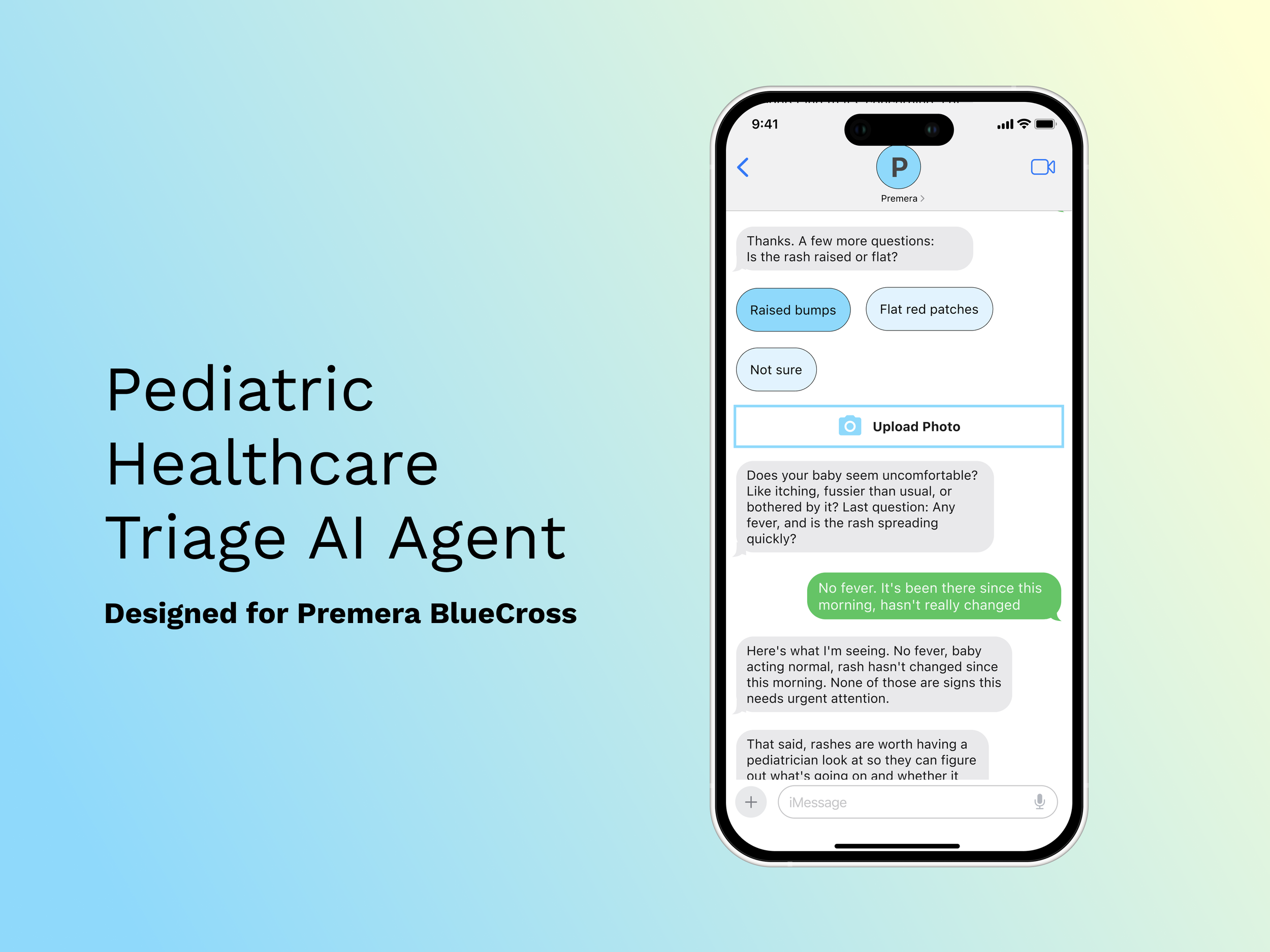 Reducing ER visits with a Pediatric Healthcare Triage AI Agent (Concept)