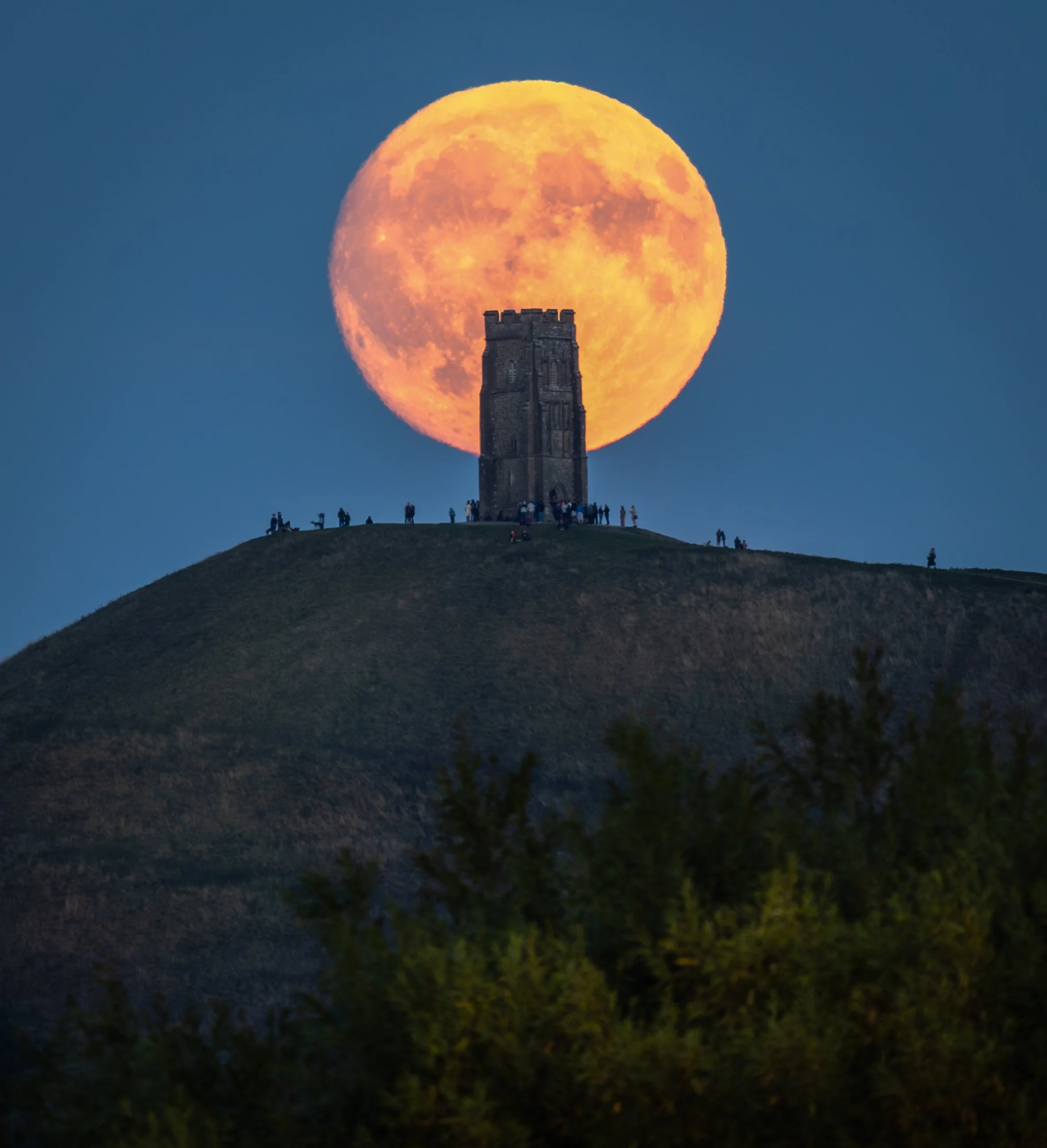 Glastonbury Tor Full Moon