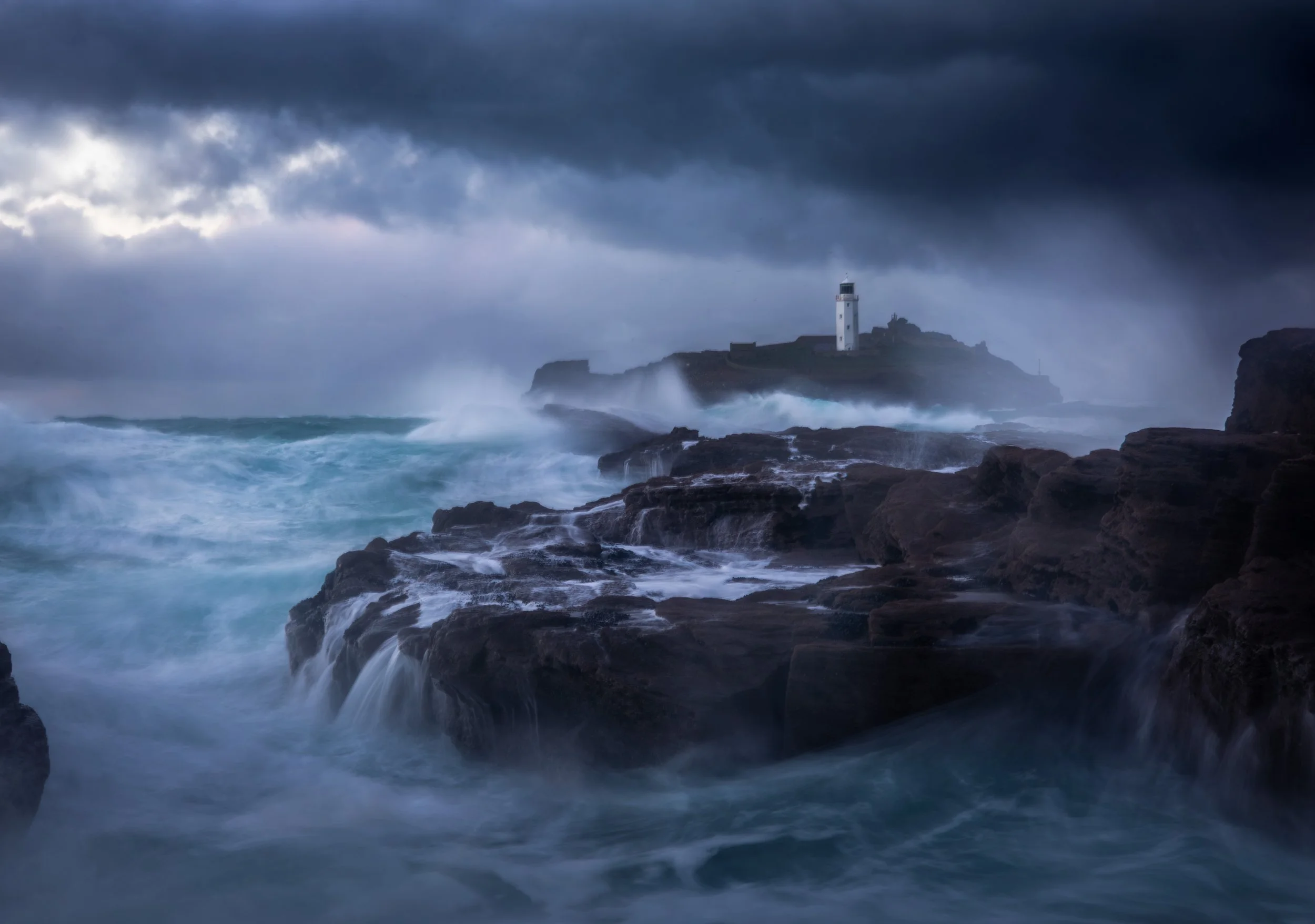 Godrevy Lighthouse Sea Level