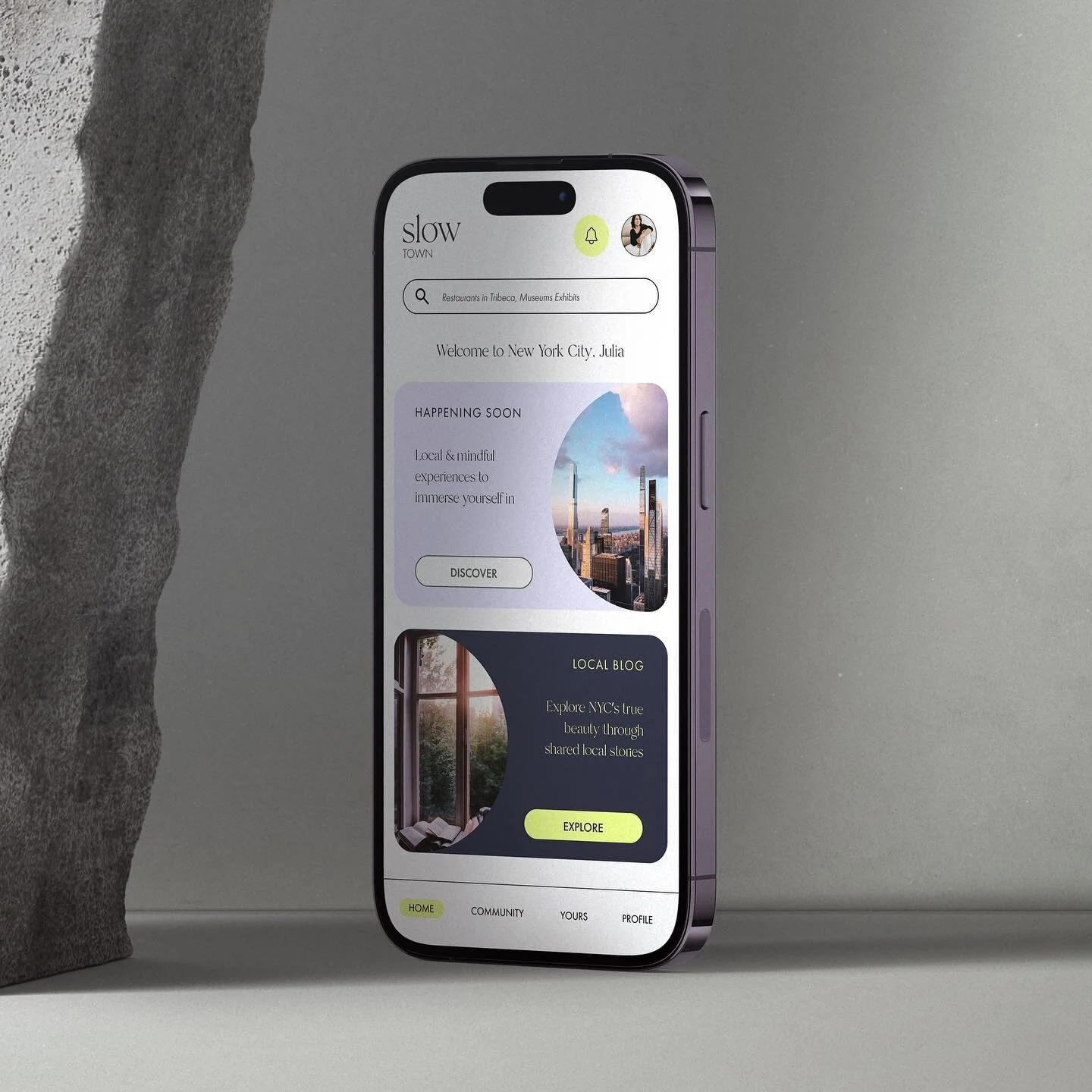 SlowTown was born from the following ethos:

&ldquo;I like when someone recommends a place to me because I need to see it, and not because the place needs to be seen.&rdquo; 

&mdash; 26-year-old student in NYC

@mariapaulaotero @mint_clayz and I del