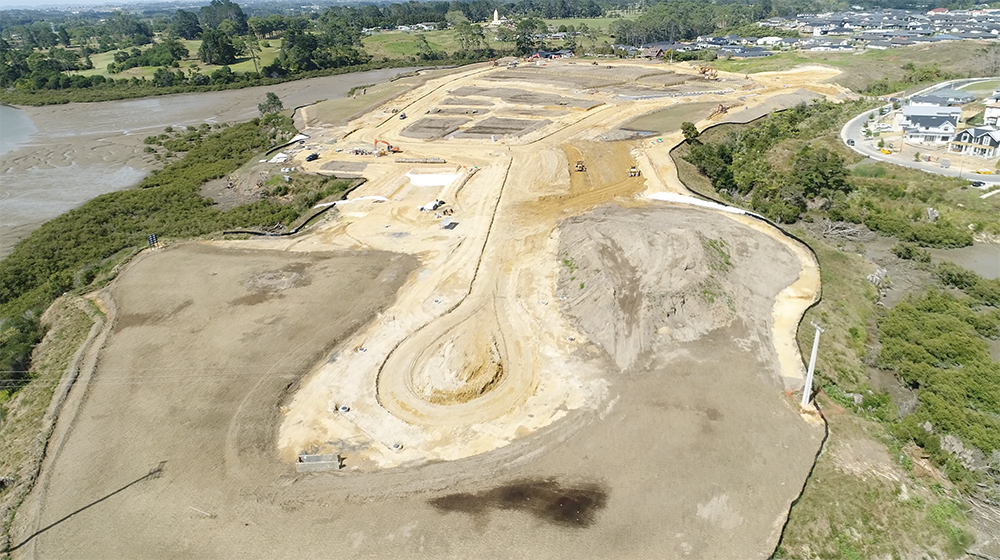 Orthophoto of a development site