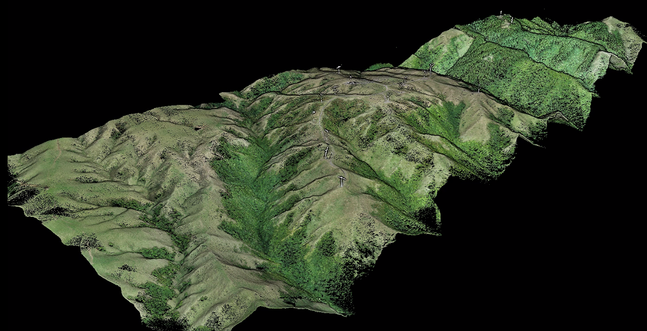Drone LiDAR capture of a filming location