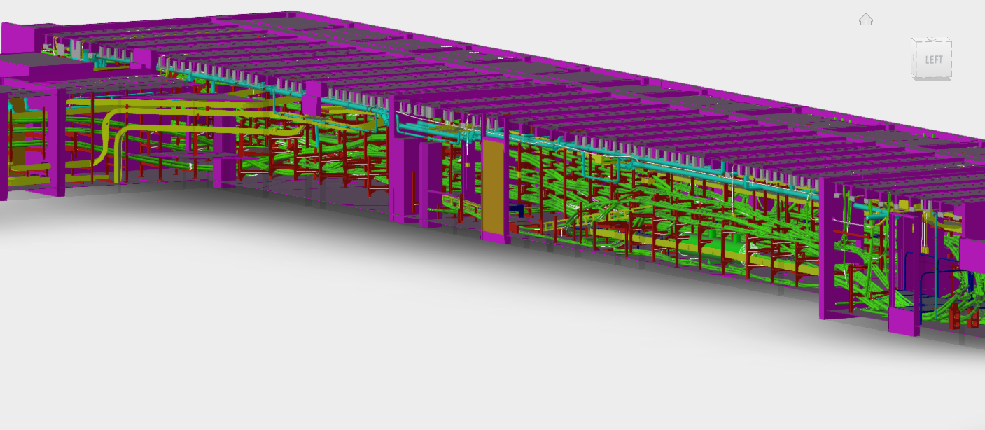 3D scan and CAD model of a pump station