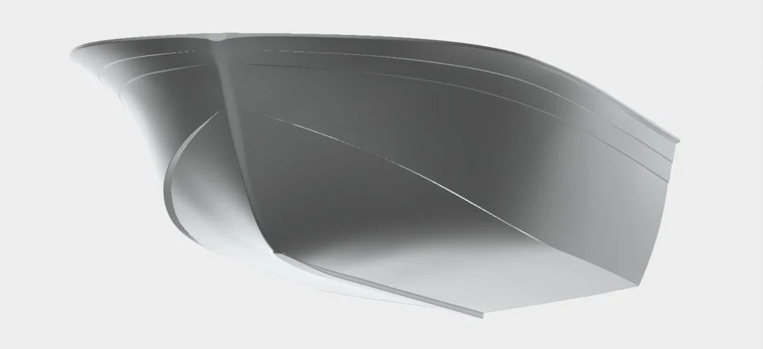 3D scan of a yacht hull