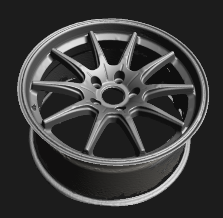 3D scan of an alloy wheel for automotive reverse engineering