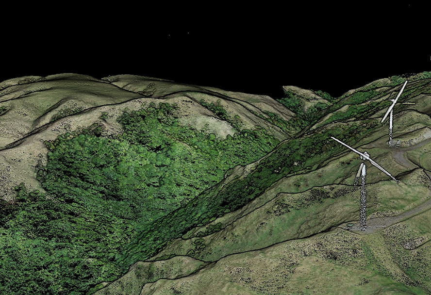 Drone LiDAR survey of a wind farm and its haul roads