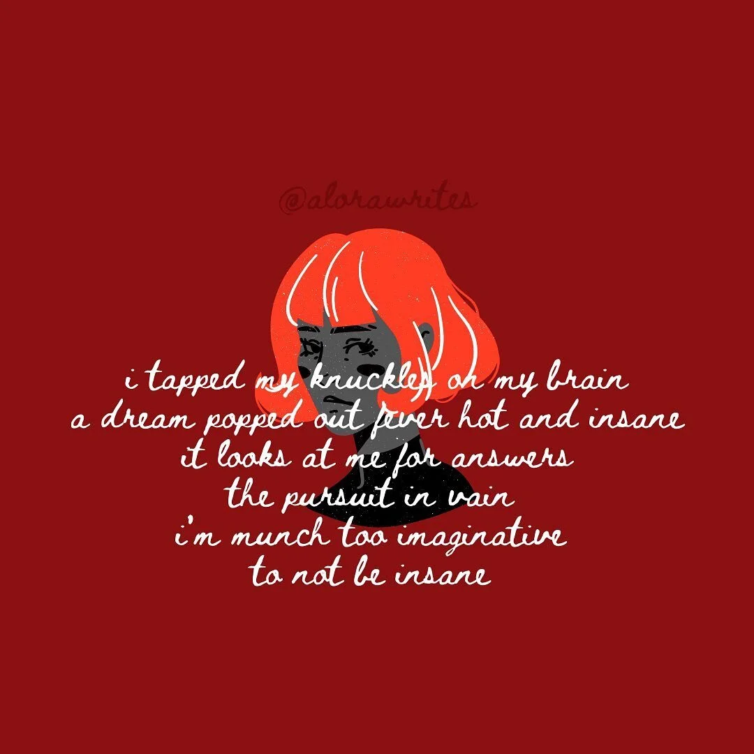 I wanted to try something a little fun 😏. I&rsquo;ve been watching and reading a whole lot of Alice and wonderland. Something in me has been on the lookout for curious stories. 🤪

#alorawrites &bull;  Alora Writes
 #instagrampoetry #poetryreaders #