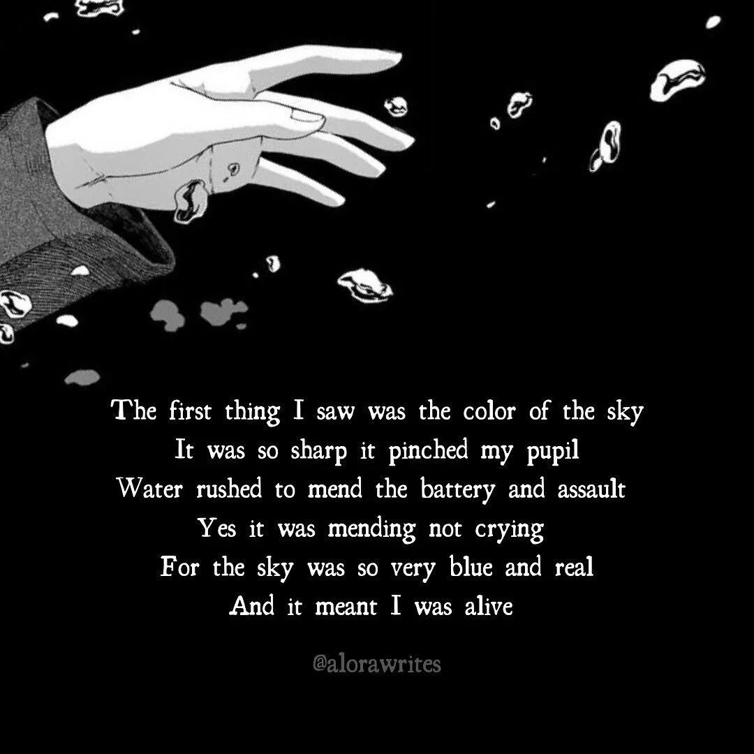 Yes, I am alive. I know it&rsquo;s been forever and a day since I last posted anything. Sorry about the hiatus. I&rsquo;m glad to be back. 

#alorawrites &bull;  Alora Writes
 #instagrampoetry #poetryreaders #poetry #poet #poetrycommunity #poetsofins