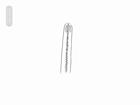 A gif of drawing Edward Road Baptist Church on a Huion note