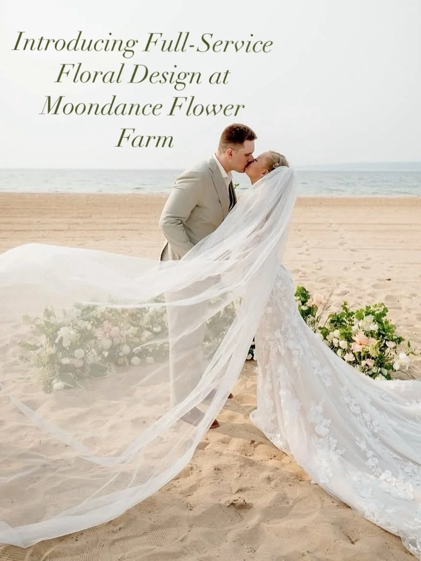 We&rsquo;re thrilled to share that Moondance Flower Farm is evolving&hellip; our wedding floral work is now focused on Full-Service Floral Design!

What does that mean?

It means we&rsquo;re partnering with couples who want more than just bouquets &a