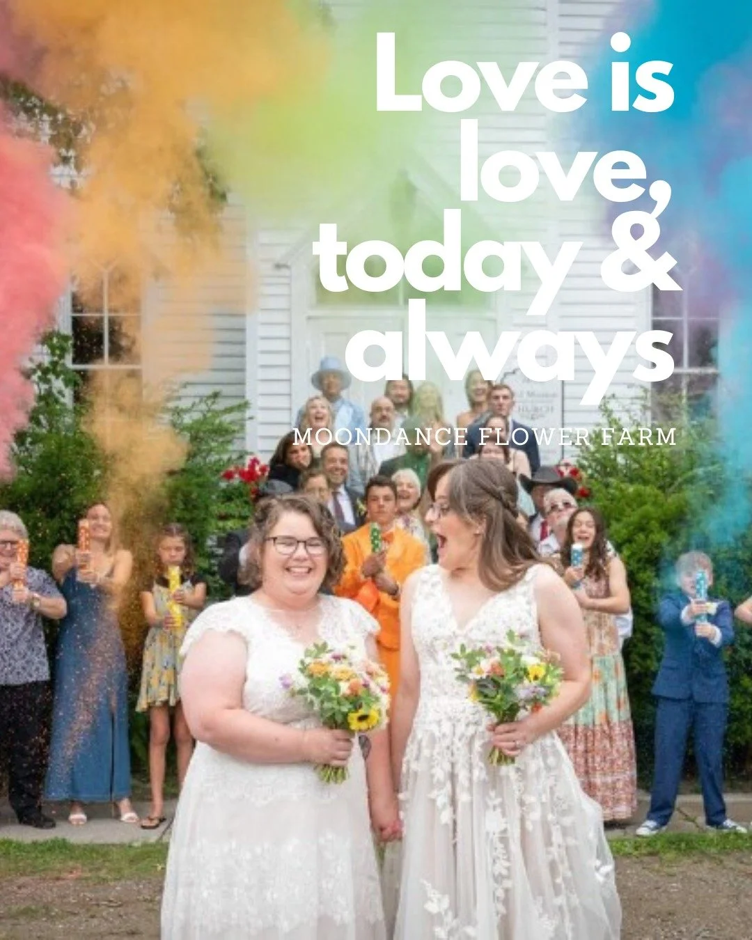 It's a good day to celebrate love. 

At Moondance, we strive to create a space where everyone feels welcome, valued, &amp; seen. While we don&rsquo;t often speak on political issues, marriage equality isn&rsquo;t politics to us. It&rsquo;s about the 
