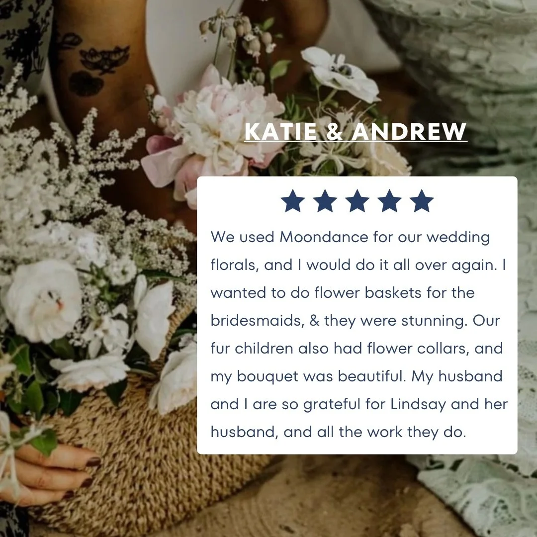 Our favorite kind of love note 💌 

We had such a fun time with Katie &amp; Andrew&rsquo;s whimsical beach wedding at @harborbrookhall - &amp; how unique &amp; memorable are these bridesmaids baskets instead of bouquets?! Plus they were great to repu