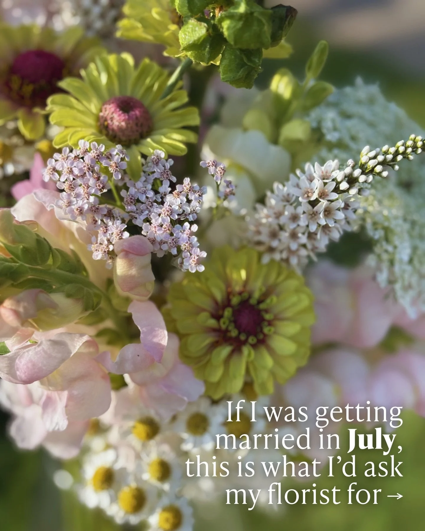 If you&rsquo;re planning a July wedding in Northern Michigan, this is when the farm really starts to explode with color. 

July flowers bring together bold focal blooms and airy accents, the perfect combination for arrangements that feel lush, vibran