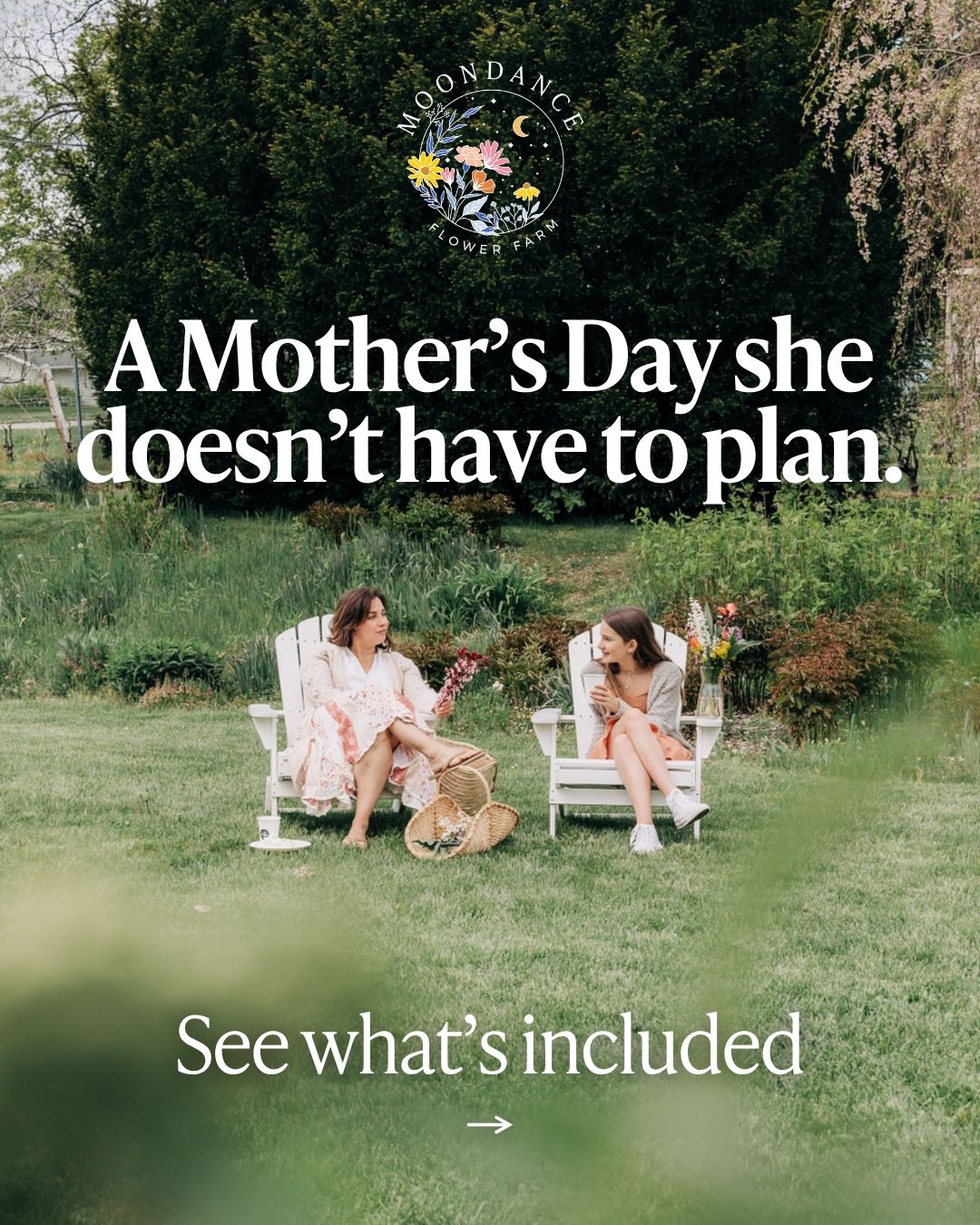 Join us on the farm this Mother&rsquo;s Day for a slower, more intentional way to celebrate 💐

Spend the morning surrounded by blooming flowers, magnolia trees, and open fields while we take care of the rest - from a beautiful bouquet to professiona