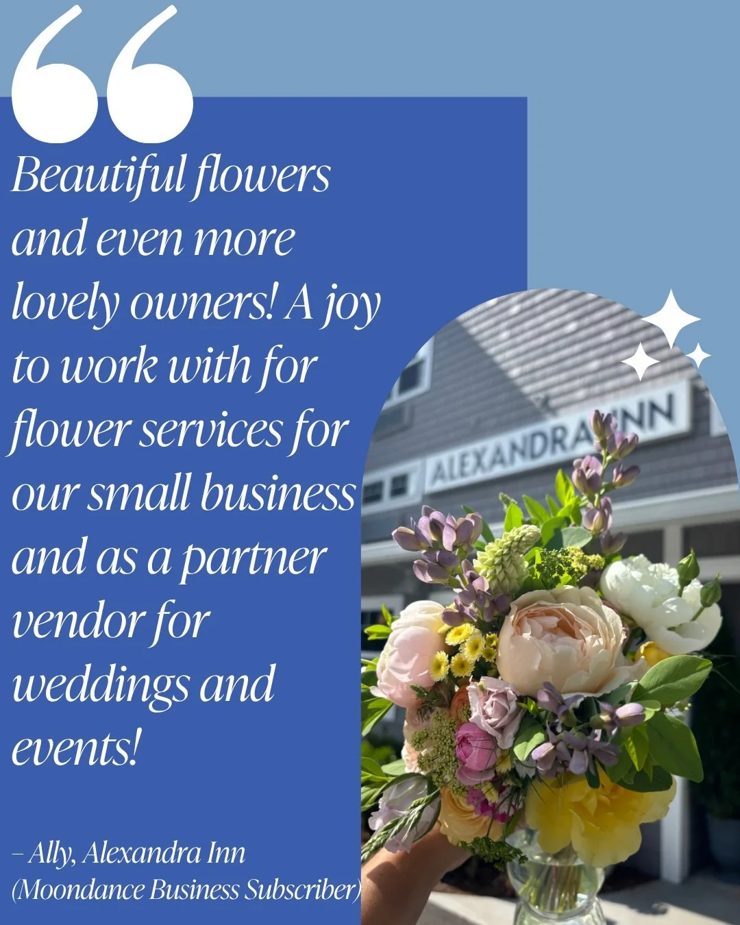 Moondance flowers, already living in a few of our favorite Northern Michigan spaces. 

These are a few of the Northern Michigan businesses currently receiving Moondance flowers each week, bringing in something that feels welcoming, elevated, and just