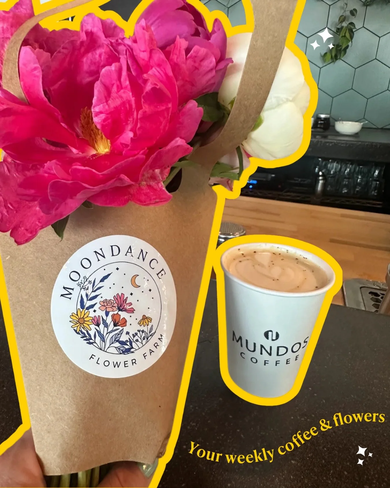 Say hello to your new weekly ritual: coffee and flowers.

Pick up your flowers with your coffee at @mundosroastingco or @waterbearer.coffee.

Whether you prefer the flexibility of the Flower Club or a weekly subscription, it&rsquo;s a simple way to k