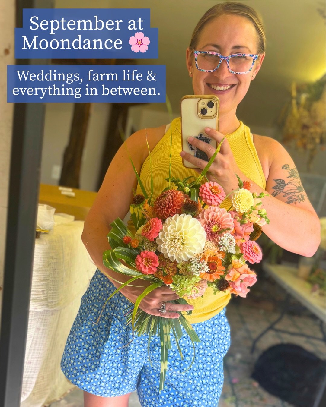 September looked a little like this. 🌸

Our flowers made their way from the field to weddings, classrooms &amp; homes. We celebrated big days, watched the farm start to shift toward fall, squeezed in a little time away &amp; kept doing what we love 