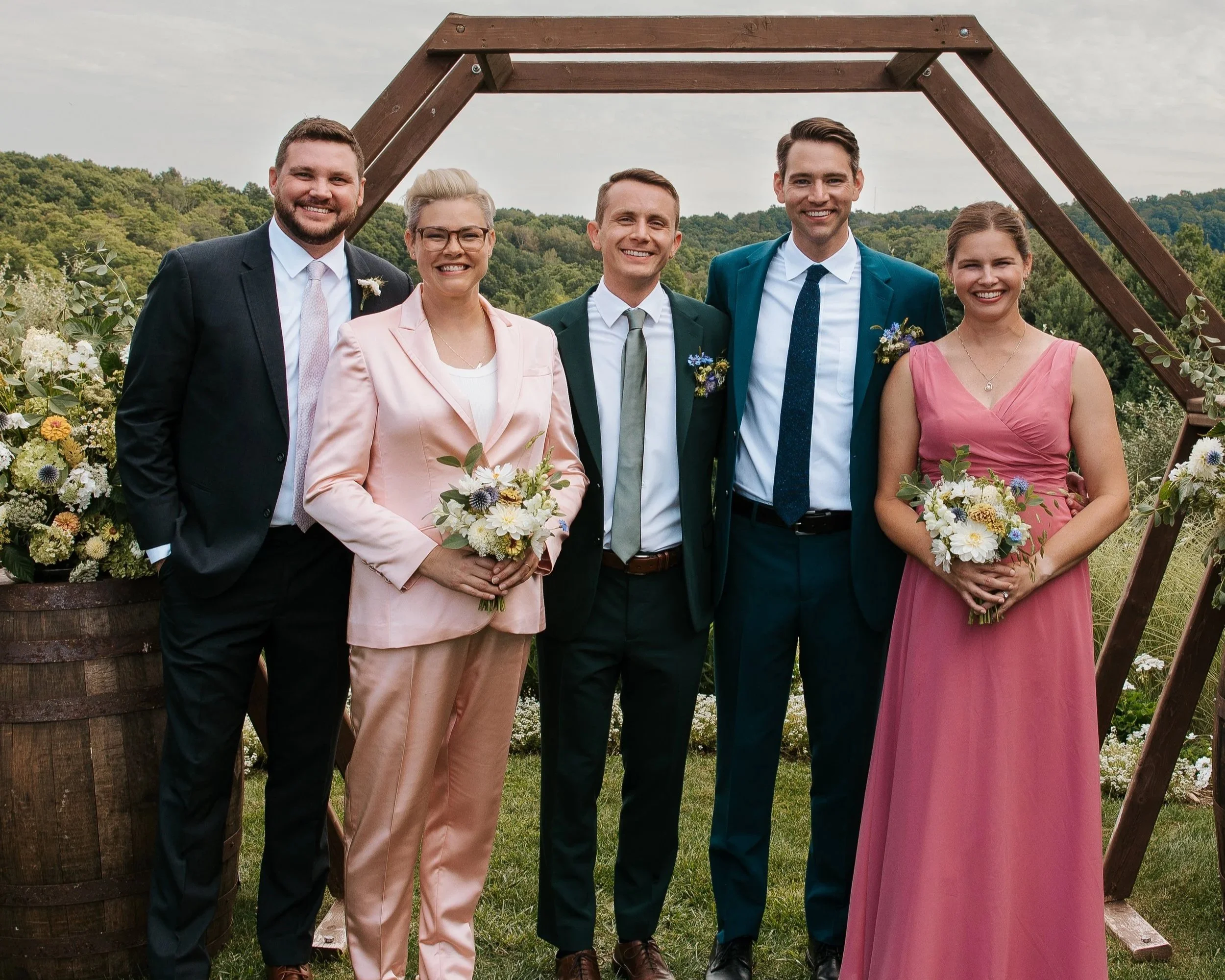 timberlee hills wedding happy family