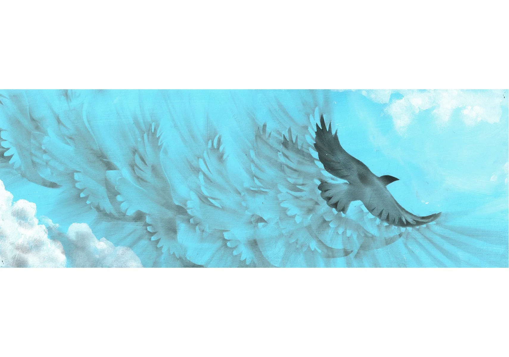 Flying bird illustration