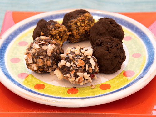 Chocolate Pecan Fruit Truffles