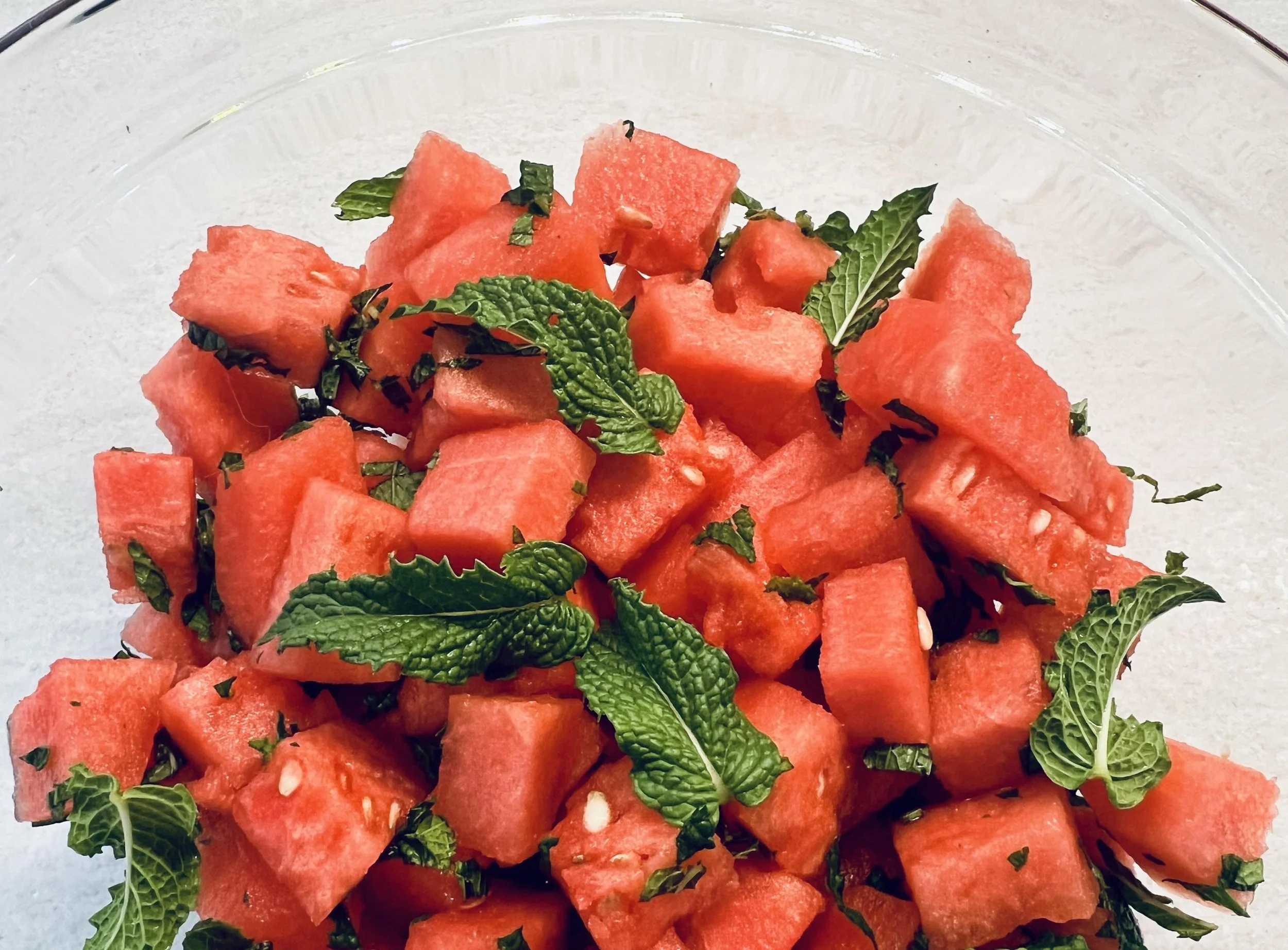 Minted Watermelon Salad