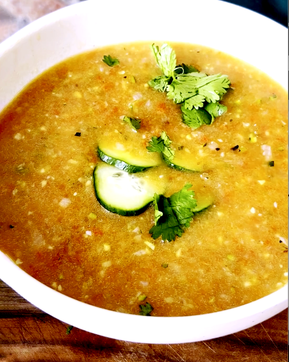 Spicy Summer Chilled Gazpacho Soup
